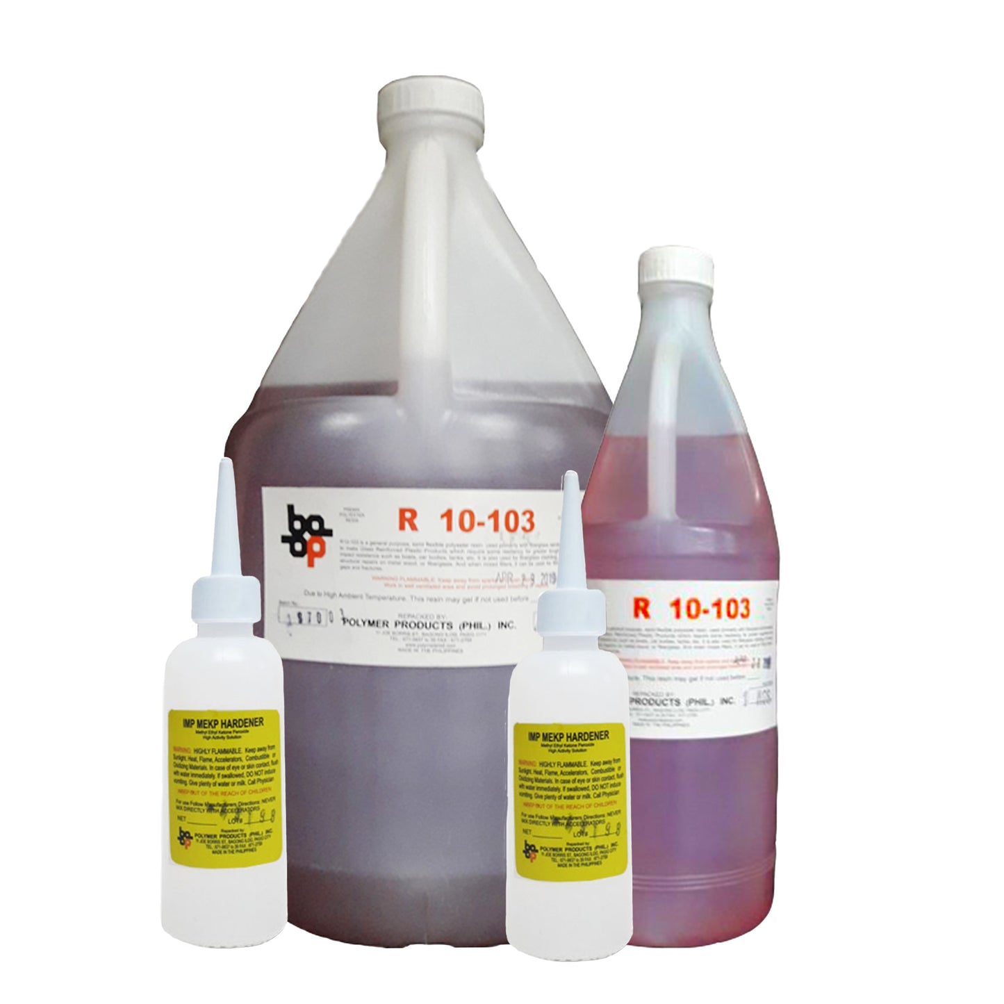 R10-103 Pre Mixed Polyester Resin with 120cc Imp Mekp