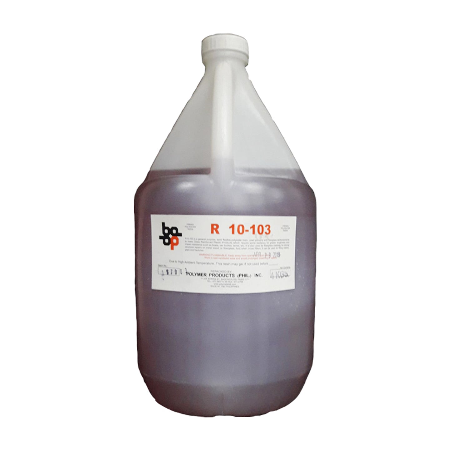 R10-103 Pre Mixed Polyester Resin with 120cc Imp Mekp